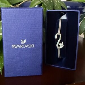 Swarovski Power Collection Bracelet 5511778 Crystals Rhodium Plated Silver Grey